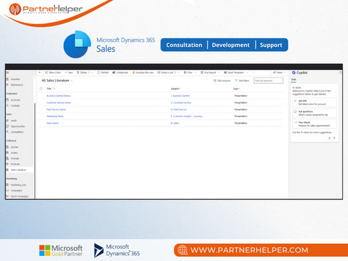 Dynamics 365 Sales Implementation, deployment and configuration | PartnerHelper Cloud Store