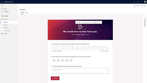 (NCE) Dynamics 365 Customer Voice | Dynamics 365 | Microsoft
