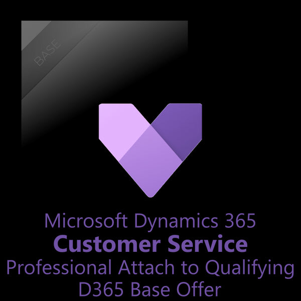 (NCE) Dynamics 365 Customer Service Professional Attach to Qualifying Dynamics 365 Base Offer | Dynamics 365 | Microsoft